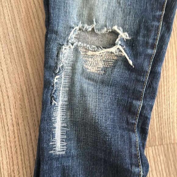 ADRIANO GOLDSCHMIED AG DENIM SUPER SKINNY LEGGING JEAN LIGHT DISTRESSING SIZE 26 - Picture 8 of 9